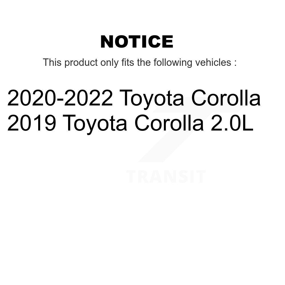 Front Rear Complete Shocks Strut And Coil Spring Mount Assemblies Kit For Toyota Corolla K78M-100499