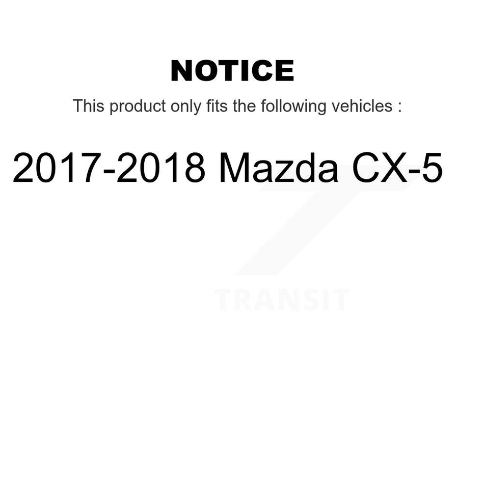 Front Rear Complete Shocks Strut And Coil Spring Assemblies Kit For 2017-2018 Mazda CX-5 K78M-100510