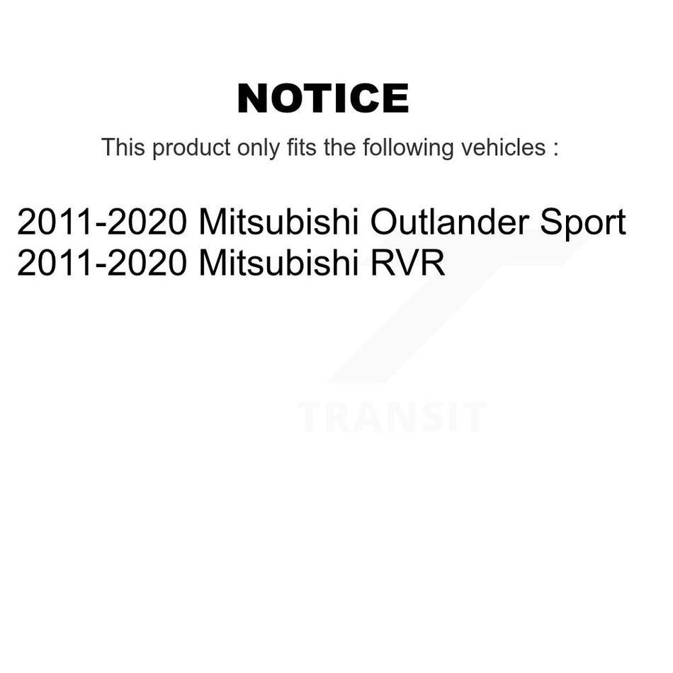 Front Rear Complete Strut & Coil Spring Kit For 2011-2020 Mitsubishi RVR Outlander Sport K78M-100538