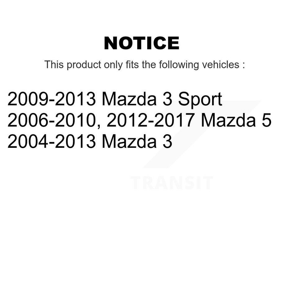 Front Left Steering Tie Rod End & Boot Kit For Mazda 3 5 Sport K7B-100063