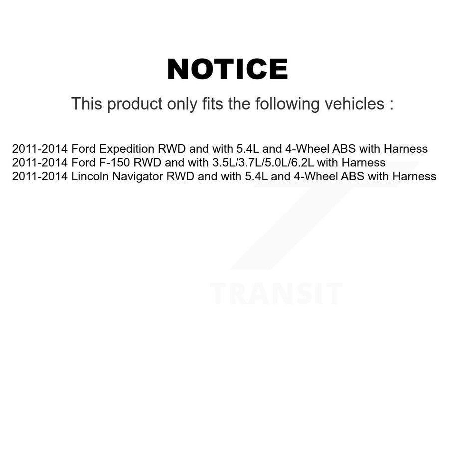 Front Wheel Hub Bearing Extra ABS Sensor Kit For Ford F-150 Expedition Lincoln Navigator K7S-100090