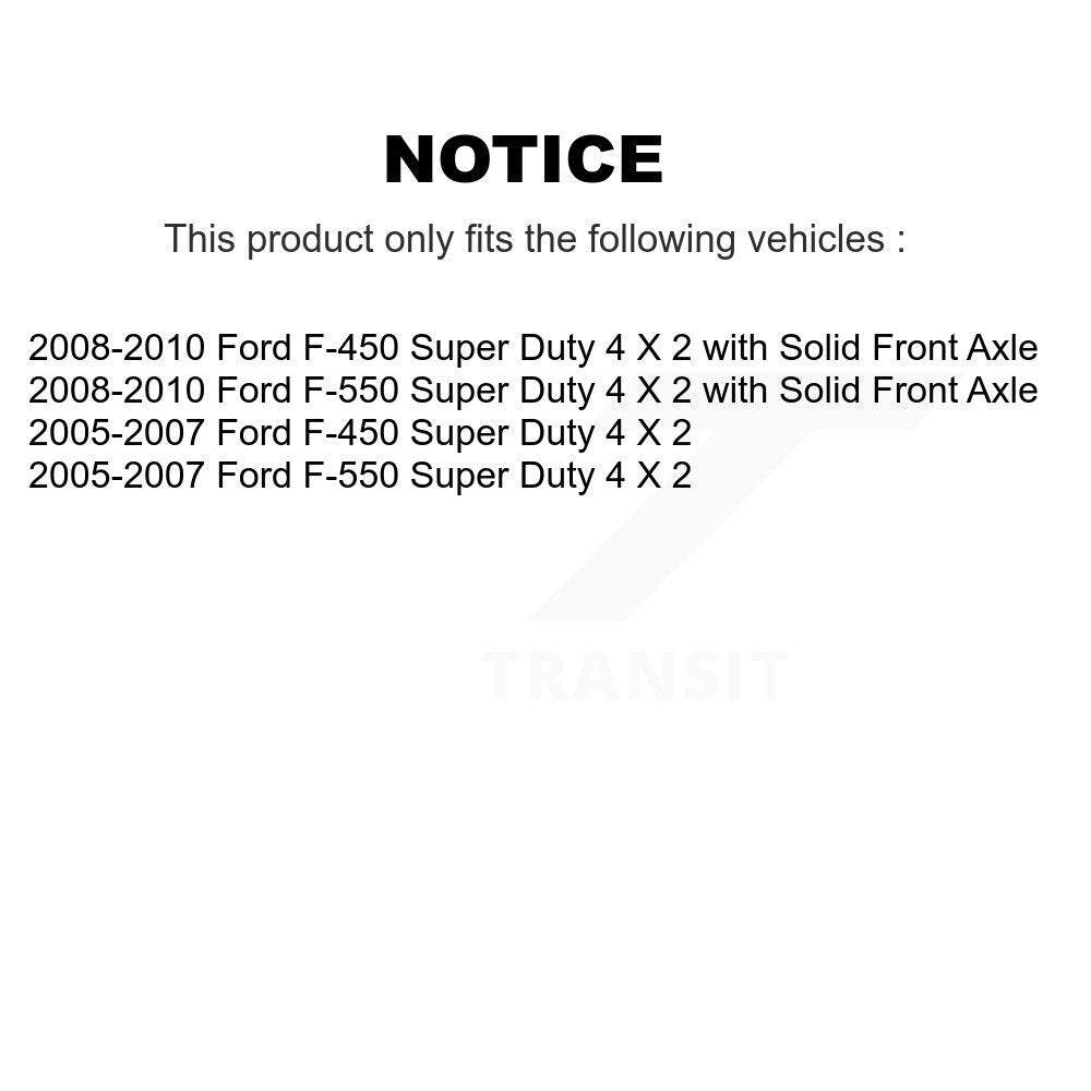 Front Wheel Hub Bearing And Extra ABS Sensor Kit For Ford F-550 Super Duty F-450 4 X 2 K7S-100146