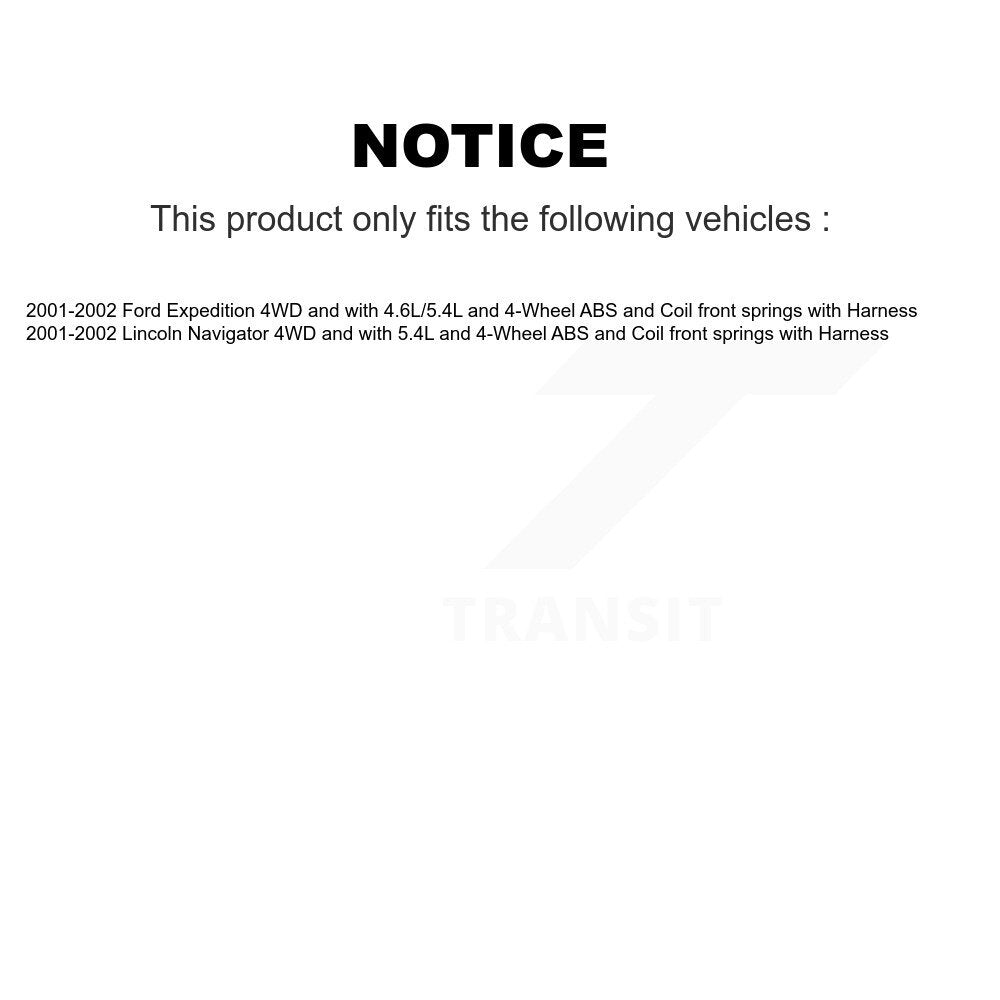 Front Wheel Hub Bearing Extra Sensor Kit For 2001-2002 Ford Expedition Lincoln Navigator K7S-100185