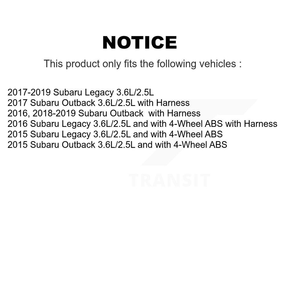 Front Wheel Hub Bearing And ABS Sensor Kit For Subaru Outback Legacy K7S-100233