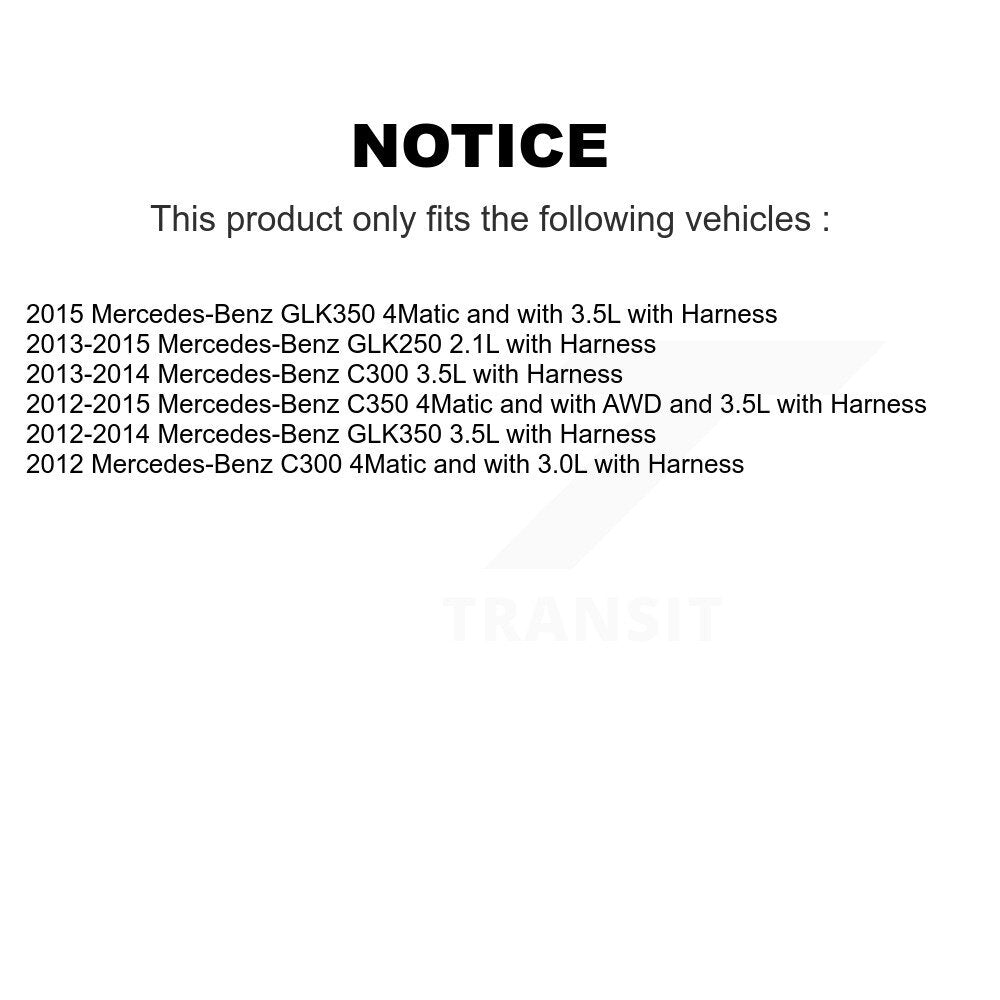Front Wheel Bearing ABS Sensor Kit For Mercedes-Benz C300 GLK250 GLK350 C350 with Harness K7S-100267