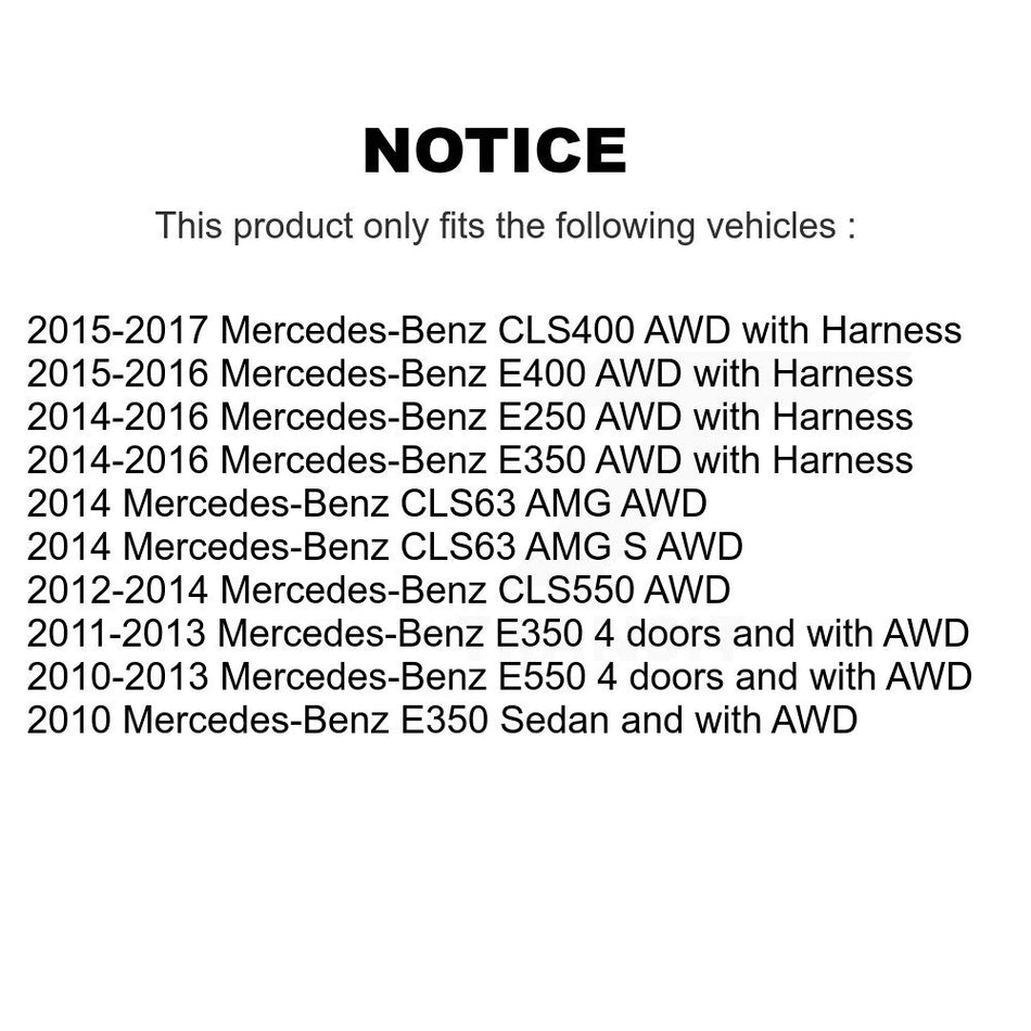 Front Wheel Bearing Sensor Kit For Mercedes-Benz E350 E550 E400 E250 CLS550 CLS400 CLS63 K7S-100287