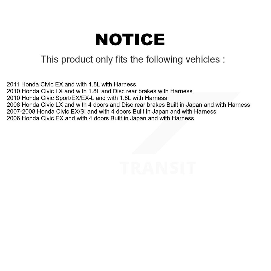 Rear Wheel Hub Bearing And ABS Sensor Kit For Honda Civic K7S-100468
