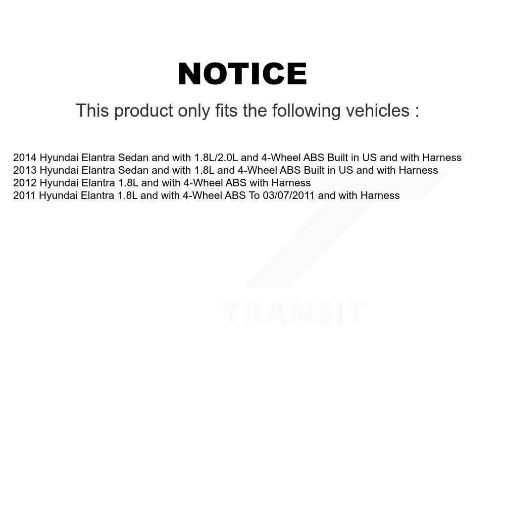 Rear Wheel Hub Bearing And ABS Sensor Kit For Hyundai Elantra K7S-100513