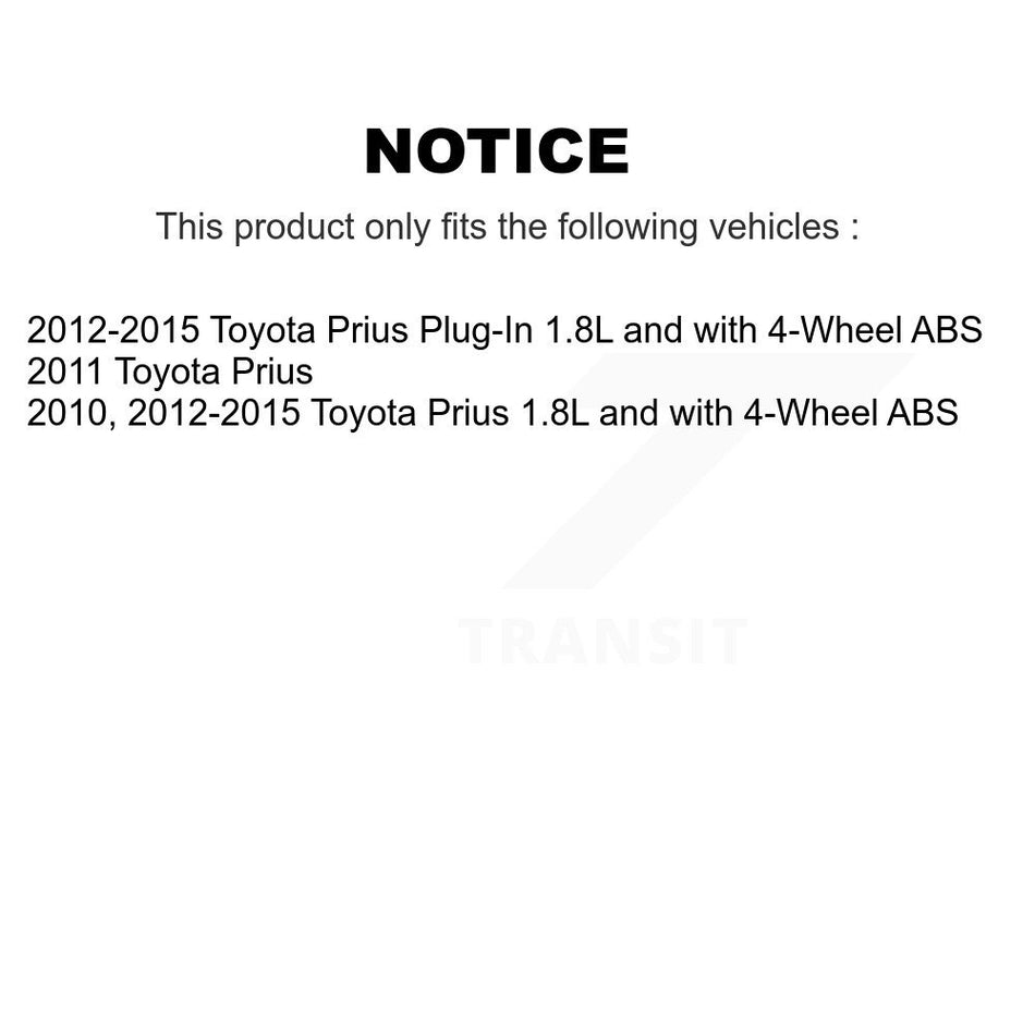 Rear Wheel Hub Bearing And Extra ABS Sensor Kit For Toyota Prius Plug-In K7S-100637