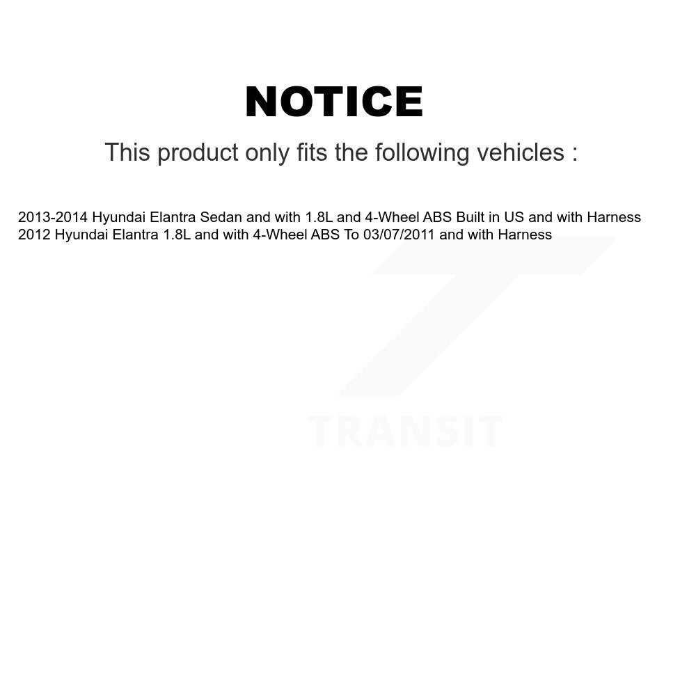 Rear Wheel Hub Bearing And ABS Sensor Kit For Hyundai Elantra K7S-100733