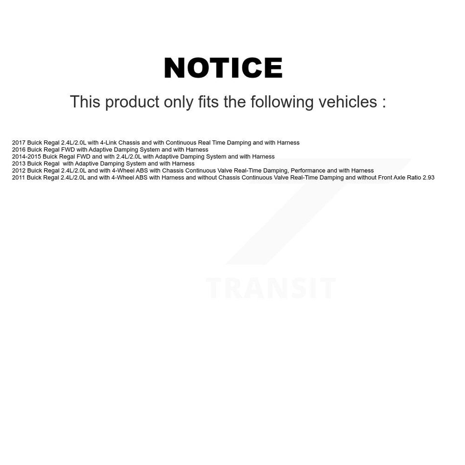 Rear Wheel Hub Bearing And ABS Sensor Kit For Buick Regal K7S-100736