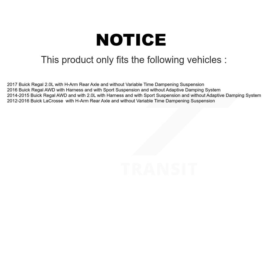 Rear Wheel Hub Bearing And ABS Sensor Kit For Buick LaCrosse Regal K7S-100738