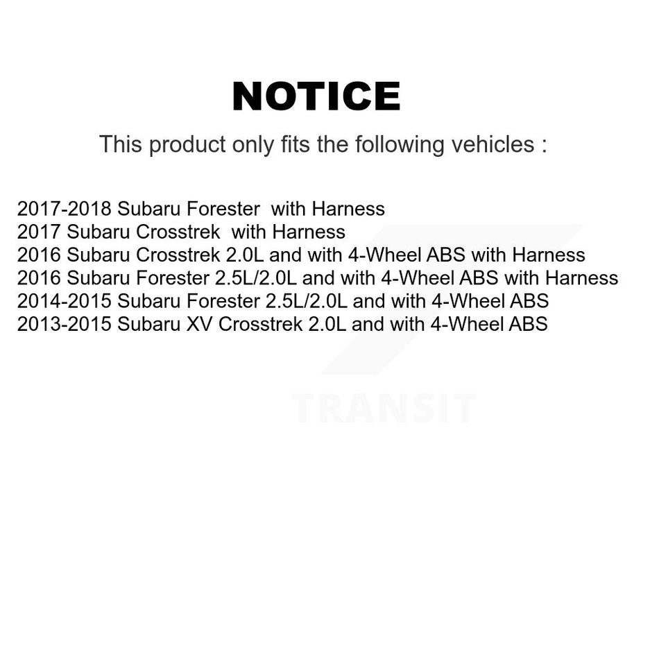 Rear Wheel Hub Bearing And ABS Sensor Kit For Subaru Forester XV Crosstrek K7S-100773