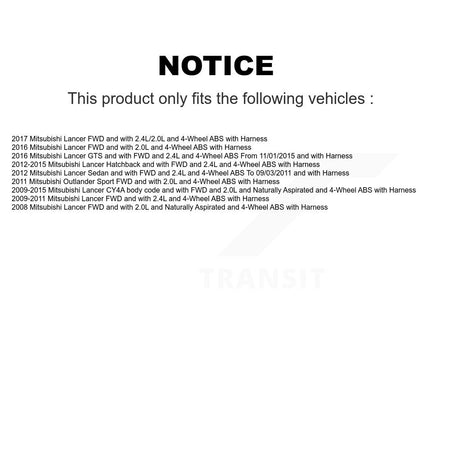 Rear Wheel Hub Bearing And ABS Sensor Kit For Mitsubishi Lancer Outlander Sport K7S-100813