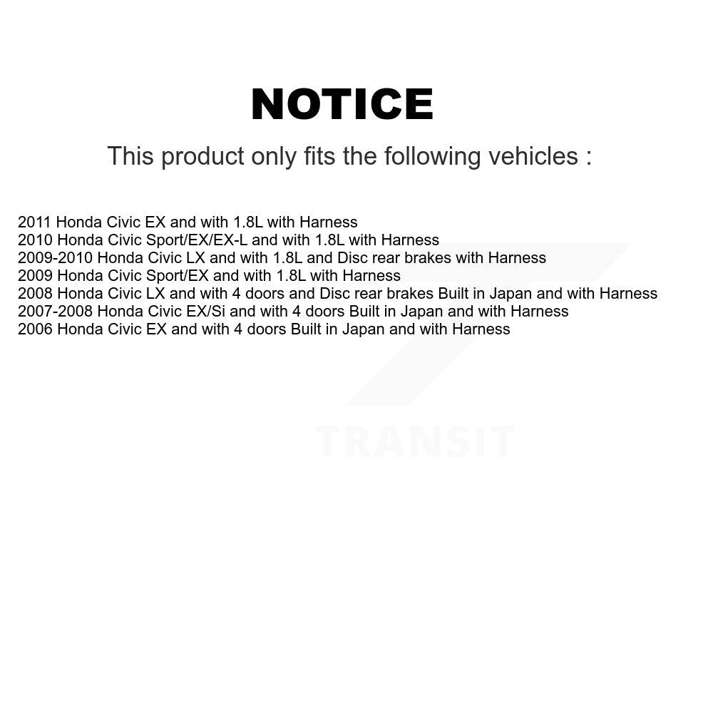 Rear Wheel Hub Bearing And ABS Sensor Kit For Honda Civic K7S-100892