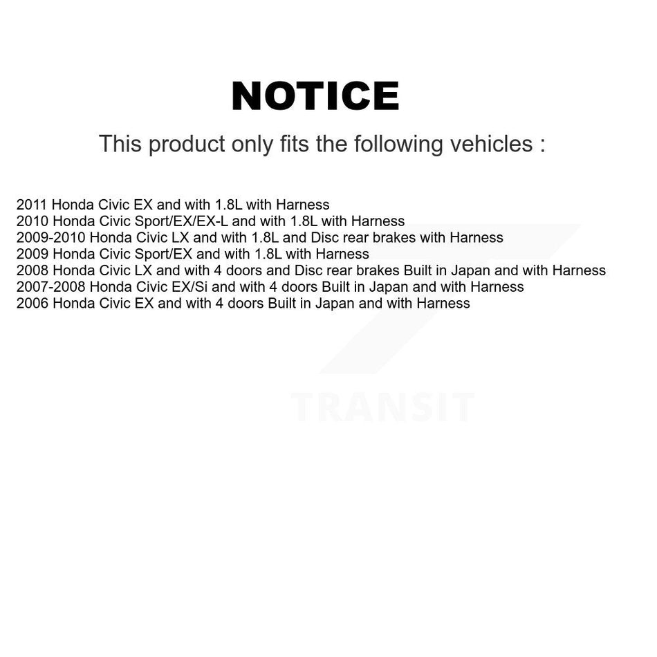 Rear Wheel Hub Bearing And ABS Sensor Kit For Honda Civic K7S-100892