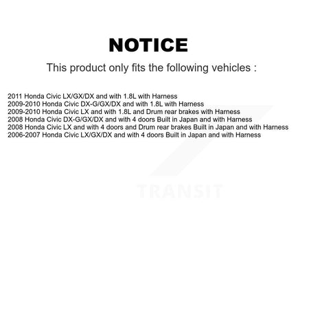 Rear Wheel Hub Bearing And ABS Sensor Kit For Honda Civic K7S-100893