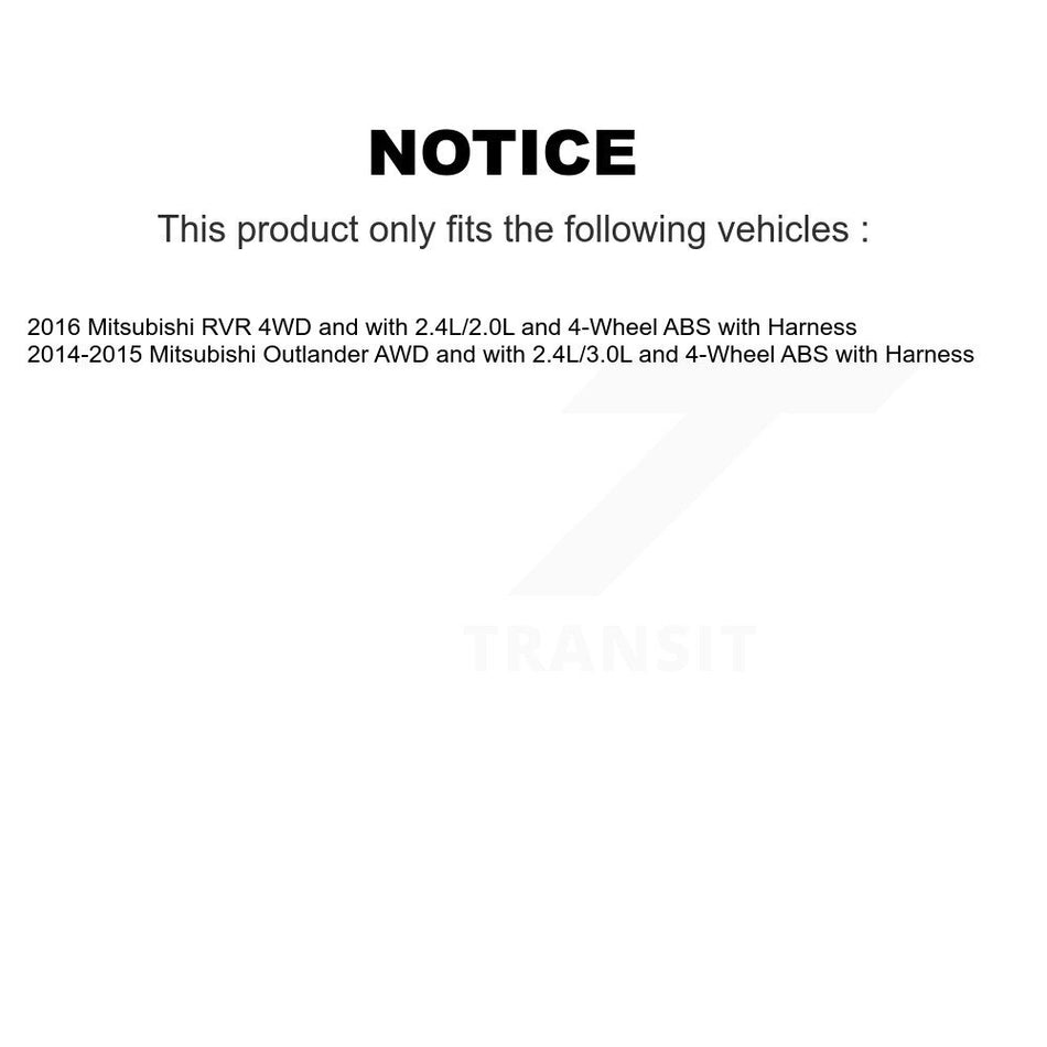 Rear Wheel Hub Bearing And ABS Sensor Kit For Mitsubishi Outlander RVR with Harness K7S-100913