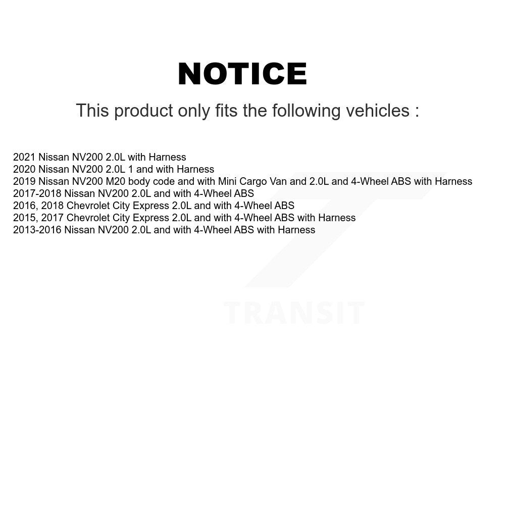 Rear Wheel Hub Bearing And ABS Sensor Kit For Nissan NV200 Chevrolet City Express K7S-100916