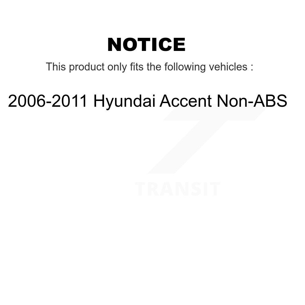 Rear Wheel Hub Bearing And ABS Sensor Kit For 2006-2011 Hyundai Accent Non-ABS K7S-100956