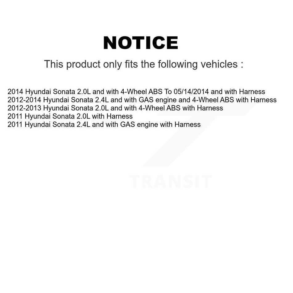 Rear Wheel Hub Bearing And ABS Sensor Kit For Hyundai Sonata K7S-101042