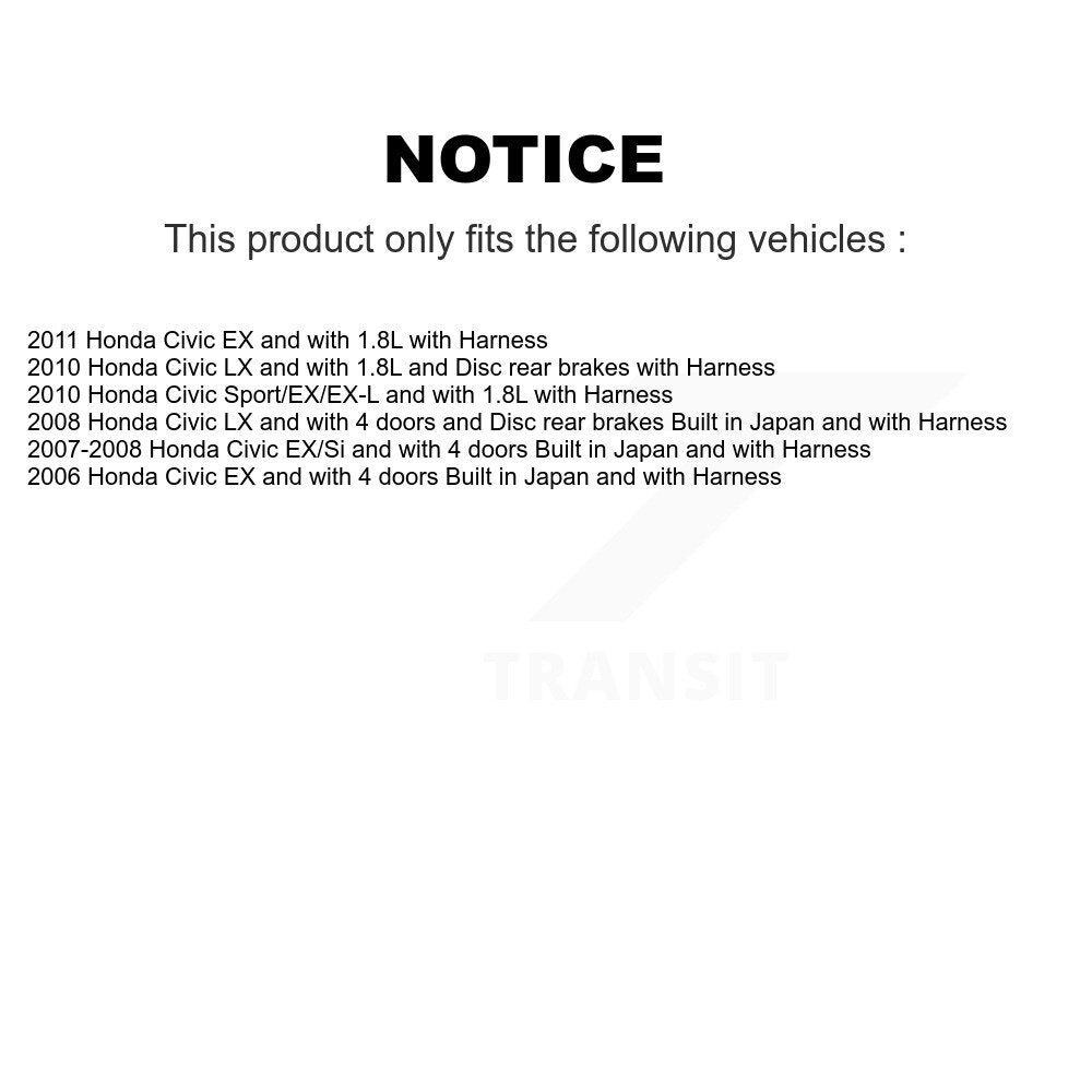 Rear Wheel Hub Bearing And ABS Sensor Kit For Honda Civic K7S-101116