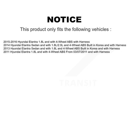 Rear Wheel Hub Bearing And ABS Sensor Kit For Hyundai Elantra K7S-101156
