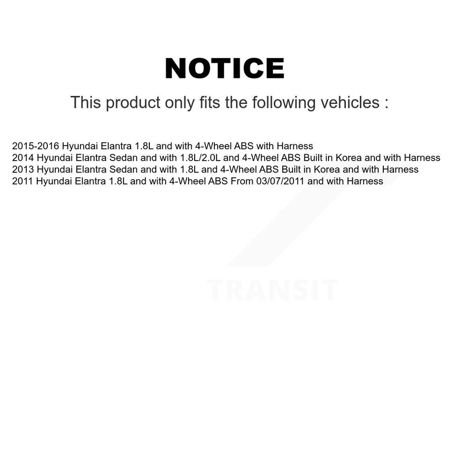 Rear Wheel Hub Bearing And ABS Sensor Kit For Hyundai Elantra K7S-101156