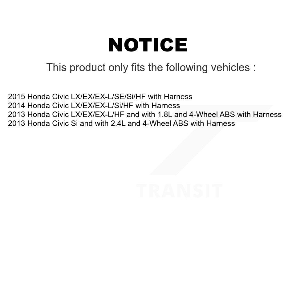 Rear Wheel Hub Bearing And ABS Sensor Kit For Honda Civic with Harness K7S-101161