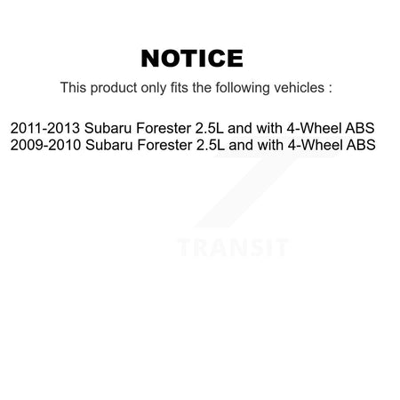 Rear Wheel Hub Bearing ABS Sensor Kit For 2009-2013 Subaru Forester 2.5L with 4-Wheel K7S-101163