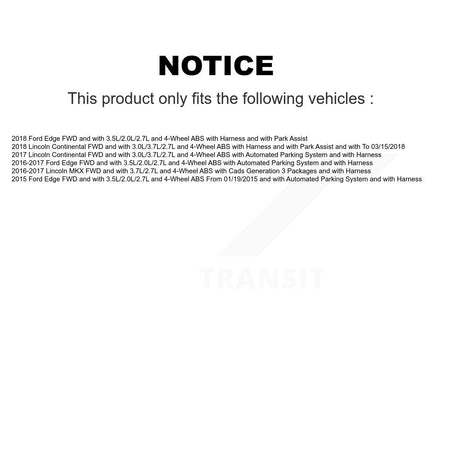 Rear Wheel Hub Bearing And ABS Sensor Kit For Ford Edge Lincoln MKX Continental K7S-101352