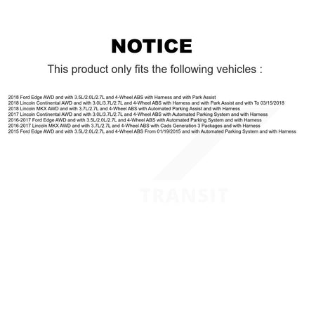 Rear Wheel Hub Bearing And ABS Sensor Kit For Ford Edge Lincoln MKX Continental K7S-101354