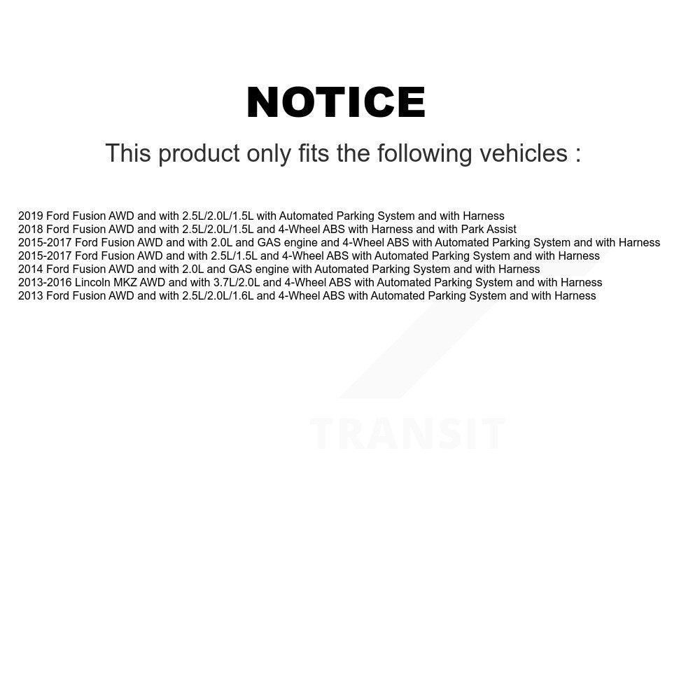 Rear Wheel Hub Bearing And ABS Sensor Kit For Ford Fusion Lincoln MKZ K7S-101398