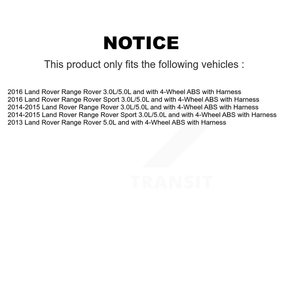 Rear Wheel Bearing And ABS Sensor Kit For Land Rover Range Sport with Harness K7S-101494