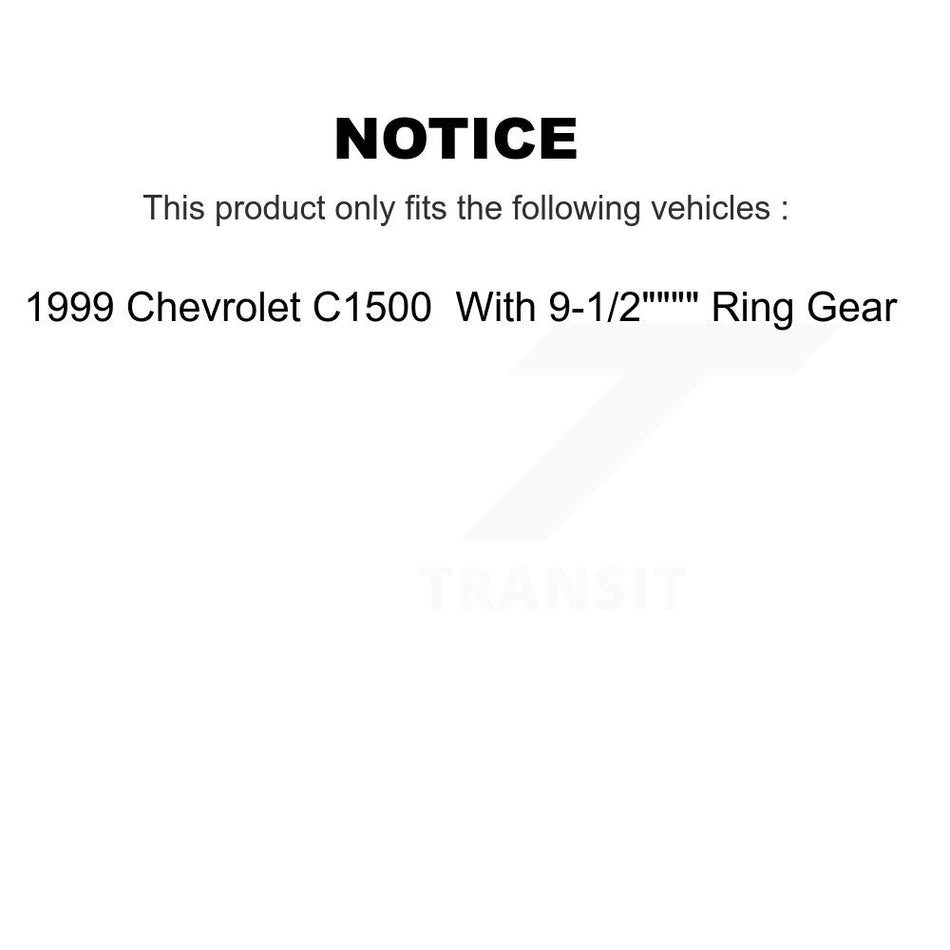 Rear Wheel Bearing And ABS Sensor Kit For 1999 Chevrolet C1500 With 9-1 2" Ring Gear K7S-101508