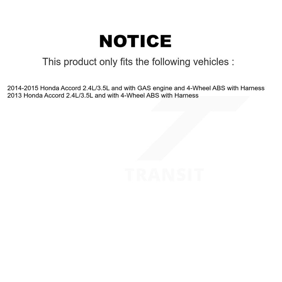 Rear Wheel Hub Bearing And ABS Sensor Kit For Honda Accord with Harness K7S-101620