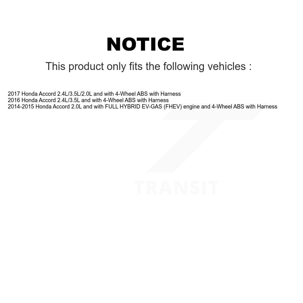 Rear Wheel Hub Bearing And ABS Sensor Kit For Honda Accord with Harness K7S-101621