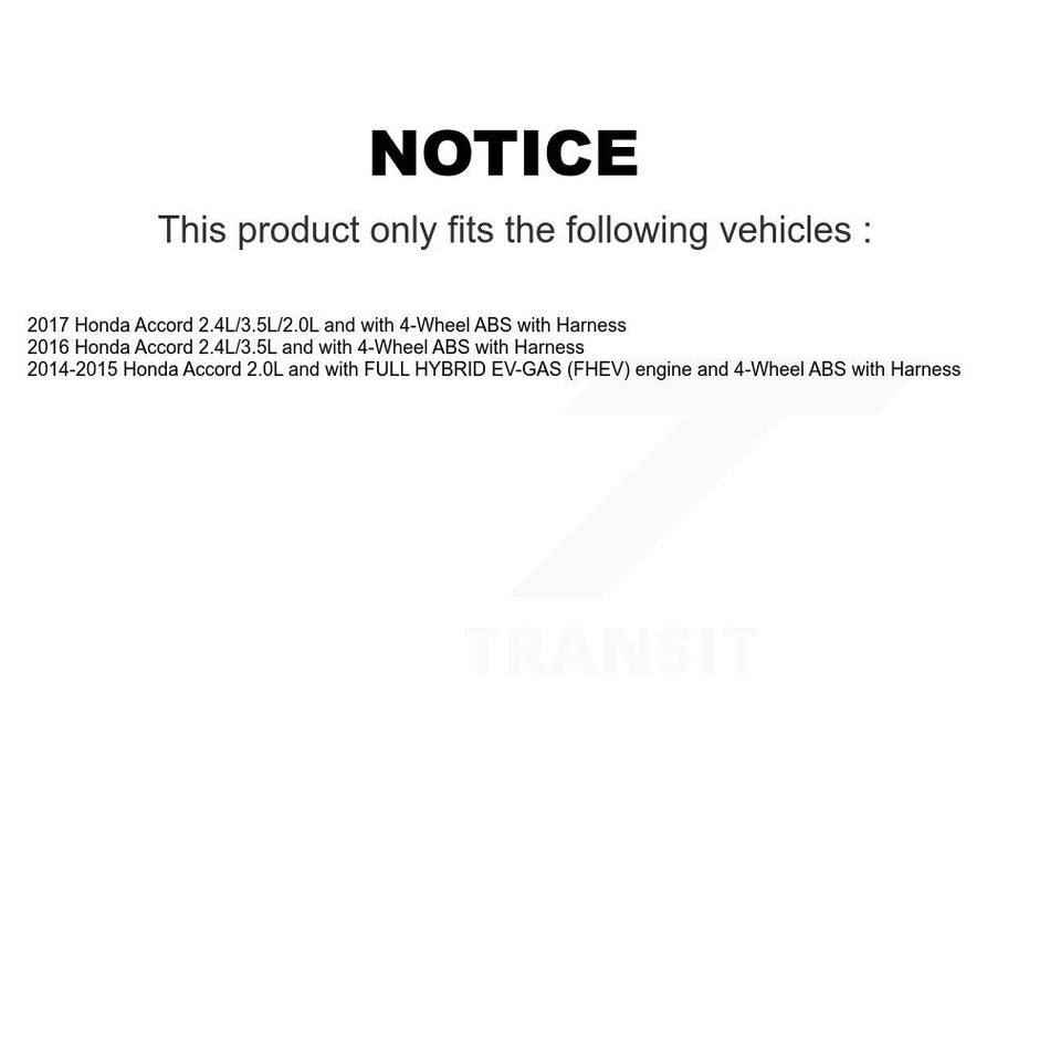 Rear Wheel Hub Bearing And ABS Sensor Kit For Honda Accord with Harness K7S-101621