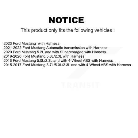 Rear Wheel Hub Bearing And ABS Sensor Kit For Ford Mustang with Harness K7S-101663
