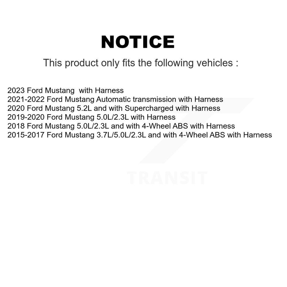 Rear Wheel Hub Bearing And ABS Sensor Kit For Ford Mustang with Harness K7S-101663