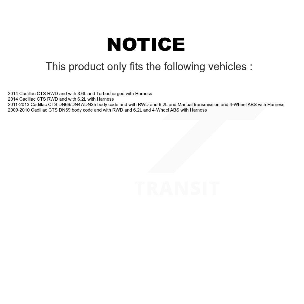 Front Wheel Hub Bearing And ABS Sensor Kit For Cadillac CTS with Harness K7S-101846