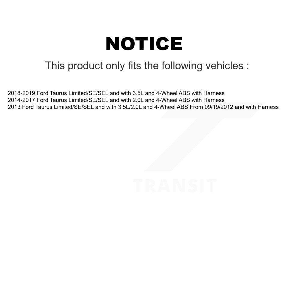 Front Wheel Hub Bearing And ABS Sensor Kit For Ford Taurus K7S-101957