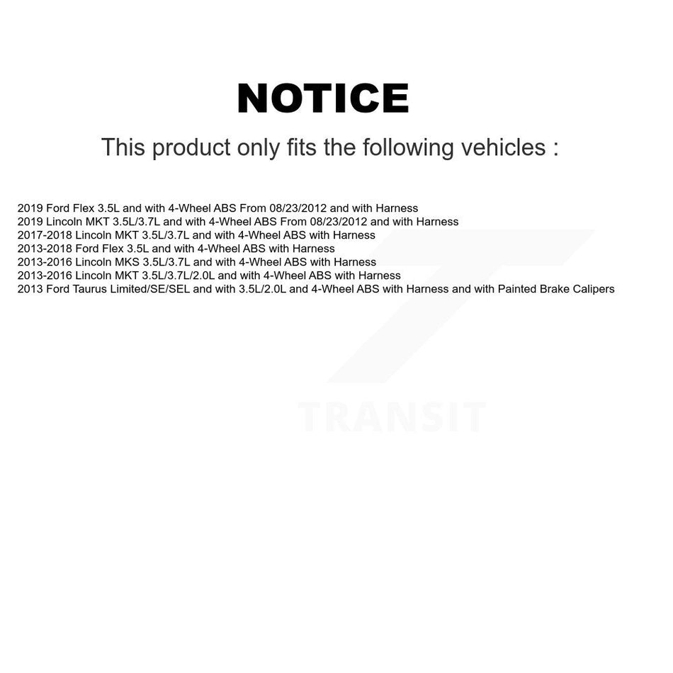 Front Wheel Hub Bearing And ABS Sensor Kit For Ford Flex Taurus Lincoln MKT MKS K7S-101958