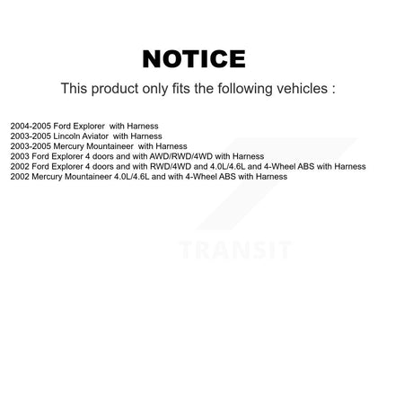Front Wheel Hub Bearing & Extra ABS Sensor Kit For Ford Explorer Lincoln Aviator Mercury K7S-101969