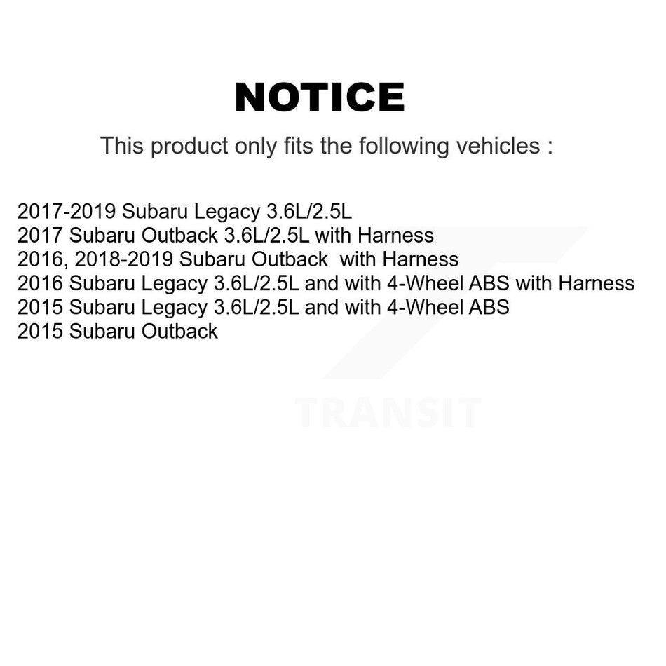Front Wheel Hub Bearing And ABS Sensor Kit For Subaru Outback Legacy K7S-101981