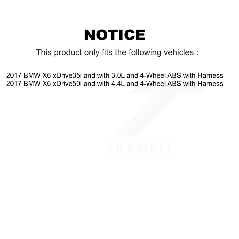 Front Wheel Hub Bearing And ABS Sensor Kit For BMW X6 with Harness K7S-102010