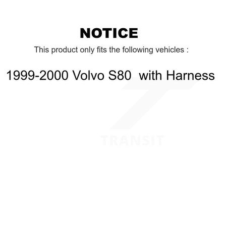 Front Wheel Hub Bearing And ABS Sensor Kit For 1999-2000 Volvo S80 with Harness K7S-102012