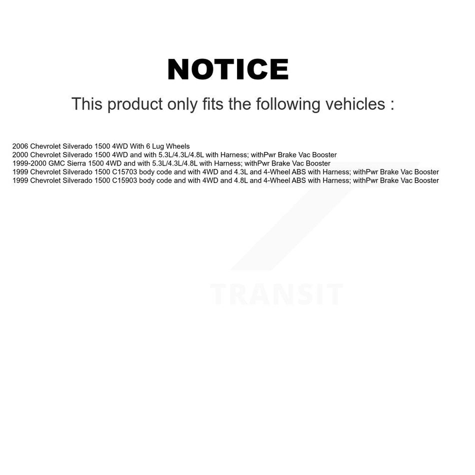 Front Wheel Hub Bearing And Extra ABS Sensor Kit For Chevrolet Silverado 1500 GMC Sierra K7S-102020