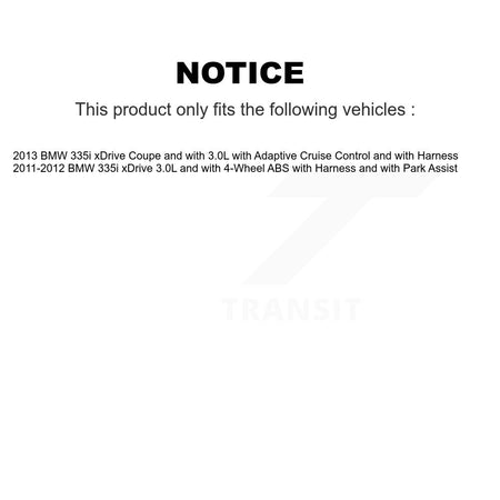Front Wheel Bearing And ABS Sensor Kit For BMW 335i xDrive K7S-102030