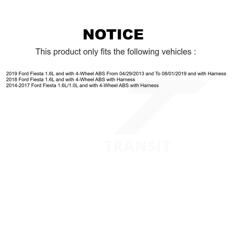 Front Wheel Bearing And ABS Sensor Kit For Ford Fiesta K7S-102063